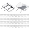 Amylove 40 Pcs Silver Cubicle Pins Partition Pins Fabric Clips