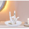 MaoYaMao Ceramic Hand Ring Holder Dish Jewelry I LOVE YOU