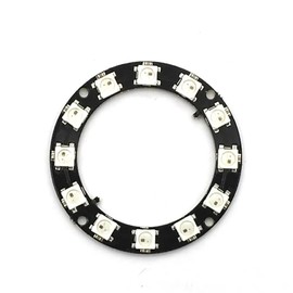 DollaTek 12 Bits WS2812 5050 RGB LED Ring Lamp Light with Integrated Drivers
