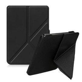 KZIOACSH Case for Kobo Clara Colour/Kobo Clara BW Lightweight PU Leather + Soft TPU Cover Case [Auto Sleep Smart Function] Folio Flip Protective Stand Back Cover with Magnetic Closure,Black