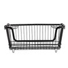 Lakeland Mtt Black Multi-Purpose Stackable Wire Storage Basket With Carry