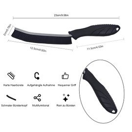 MUTORE Hard Bristle Corner Cleaning Brush, 2 Pieces, Joint Cleaning Brush, Gap Cleaning Brush, Window Grooves, Cleaning Brush, Joint Cleaning Office for Bathroom, Kitchen, Floor Tiles