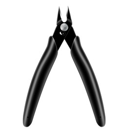 Precision Wire Cutters Flush Cut Pliers Side Cutter Diagonal Small Wire Snips for Jewelry Making Electronics Micro Ultra Sharp (Black)