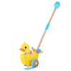 Battat – Waddling Push Toy – Wooden Duck – Walks