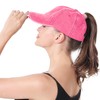 Women Ponytail Hat Criss Cross Baseball Cap Adjustable High Messy