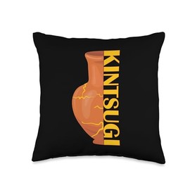 Kintsugi Kintsukuroi imperfect Japanese Art Kintsugi Throw Pillow