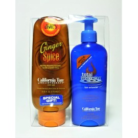 CALIFORNIA TAN "GINGER SPICE" / "TOTAL IMMERSION" 6Z LOTION COMBO PACK - NEW