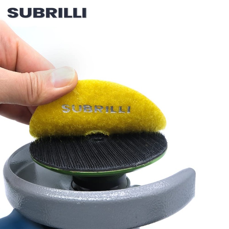 SUBRILLI Dry/Wet 3 Step Diamond Polishing Pads 4 Inch for