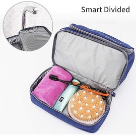 CYBERNOVA Toiletry Bag, Well Divided Toiletry Bag for Travel, Waterproof Cosmetic Organizer Large Kit, Accessories Mesh Pockets, Compact Toiletry Bag Perfect for Men and Women (Purple)