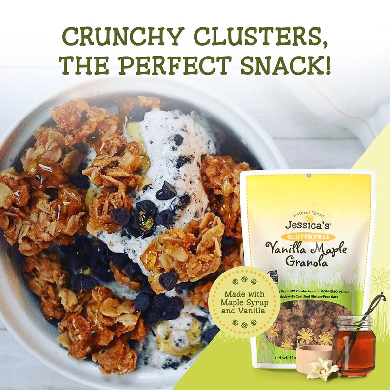 Jessica’s Natural Foods - Gluten-Free Vanilla Maple Granola made with
