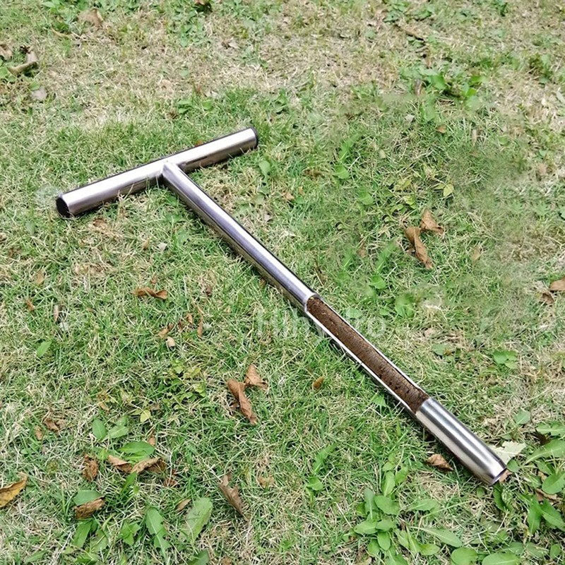 Soil Sampler Probe 304 Stainless Steel Protable T Handle Soil