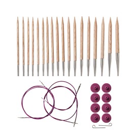 Knit Picks Options Wood Interchangeable Knitting Needle Set - US 4-11 (Sunstruck)