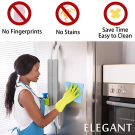 MRKG Refrigerator Door Handle Covers, 6 PCS, Sleek and Form-Fitting, Keep Your Kitchen Appliance Clean from Smudges, Drips, Food Stains, Oil (Grey)