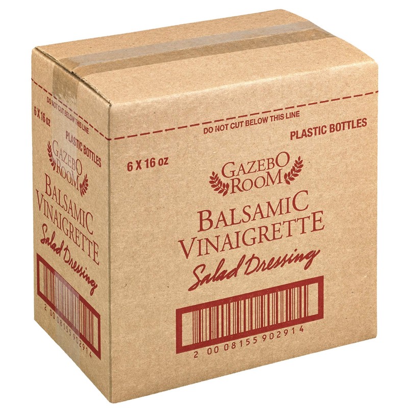 Gazebo Room Balsamic Vinaigrette Salad Dressing and Marinade 16 Oz