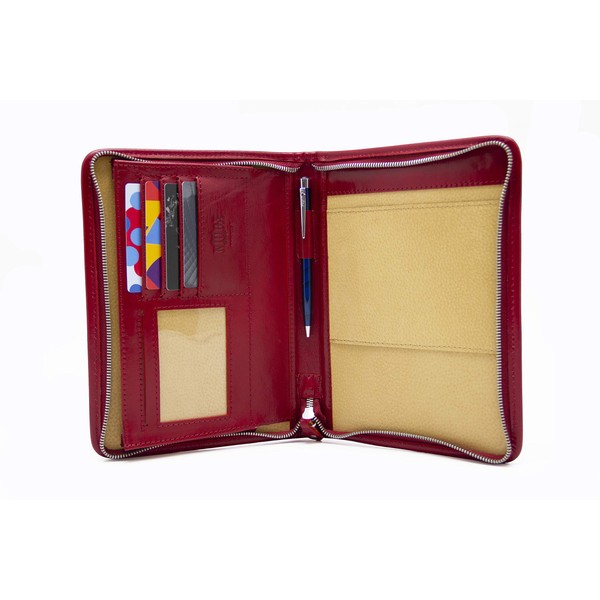 A5 Genuine Leather Organiser, Document Bag A5, Notebook Holder, Notepad