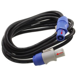 CablesOnline, 6ft. 16AWG Stage Lighting Fixture PowerCon-Compatible Power-Through Jumper Cable, PC-KA606