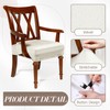 Havawish Large Velvet Dining Room Chair Seat Covers with Armrest