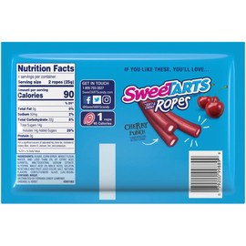 SweeTARTS Tangy Strawberry Ropes Soft & Chewy Candy, 3.5 Ounce (Pack of 12)
