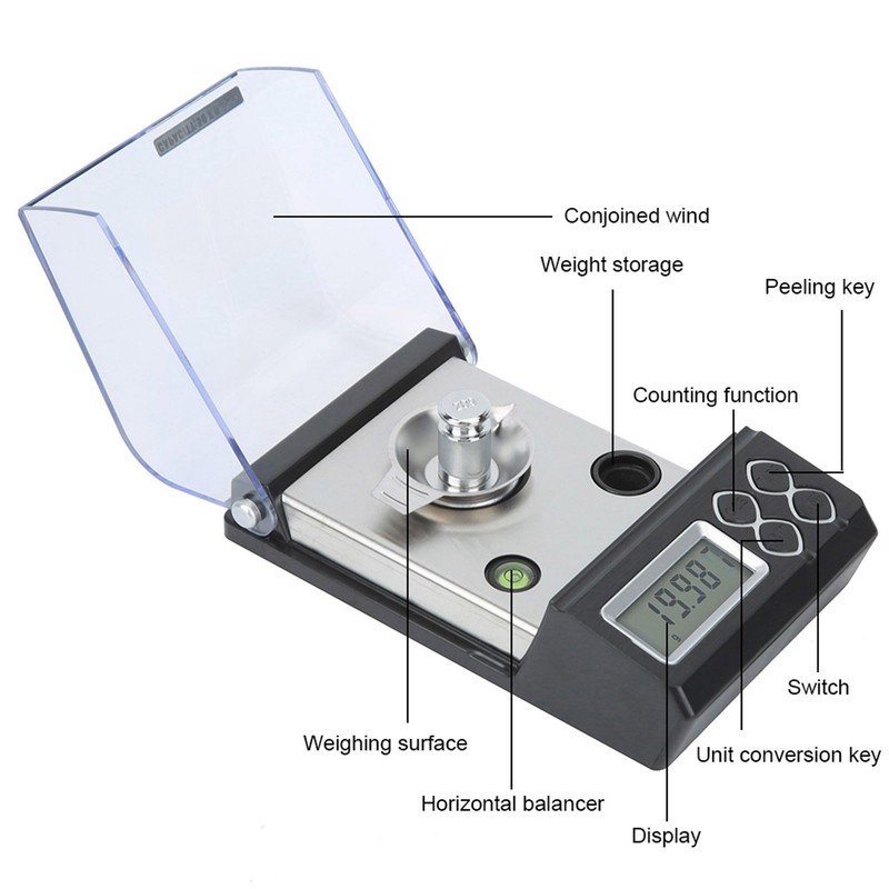 High Precision Mini Digital Pocket Scale Electronic Balance Weight for