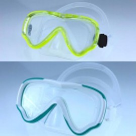 Kids Swim Goggles with Nose Cover, Snorkel Diving Mask Anti-fog Anti Shattered Lens Anti-UV, Panoramic Clear View Silicone Seal Snorkeling Gear Swimming Goggles for Kids 3-14 Boys Girls Youth 2PCS