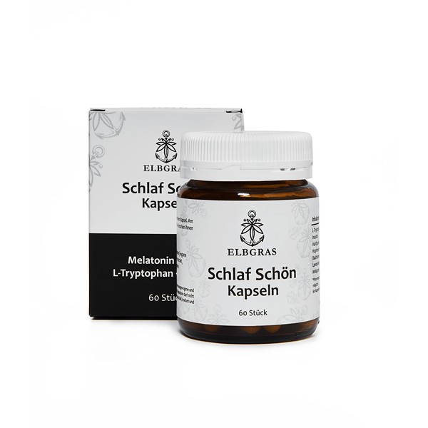 Elbgras - Schlaf-Schön-Capsules with Melatonin - H² BMTL Formula - Vegan