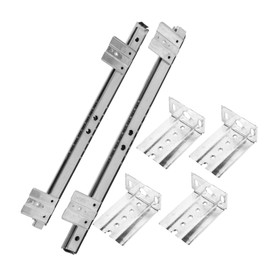 Outanaya 13.5 inch Rail Set for DIY Custom Wooden Keyboard Trays for Computer Desk Under Desk Keyboard Shelf Runners