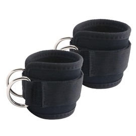 Foot Strap Cable Pull, Strength Training Foot Cuffs with 2 D-Rings, Fitness Foot Loops, Cable Pull, Kickbacks Foot Strap, Foot Cuffs Cable Pull for Men and Women