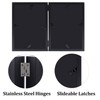 AEVETE 5x7 Double Picture Frames Hinged Wood Folding Picture Frames
