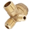 Yinzersy Air Compressor Check Valve, 3 Port Brass Check Valve,
