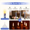 Chinoiserie LED Candles Remote Candlesticks-10inches Blue and White Battery Operated
