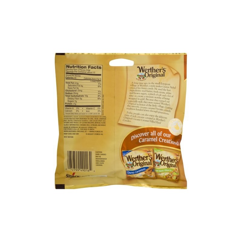Werther's Original, Creamy Caramel Filled Hard Candy, 5.5 Ounce (Pack