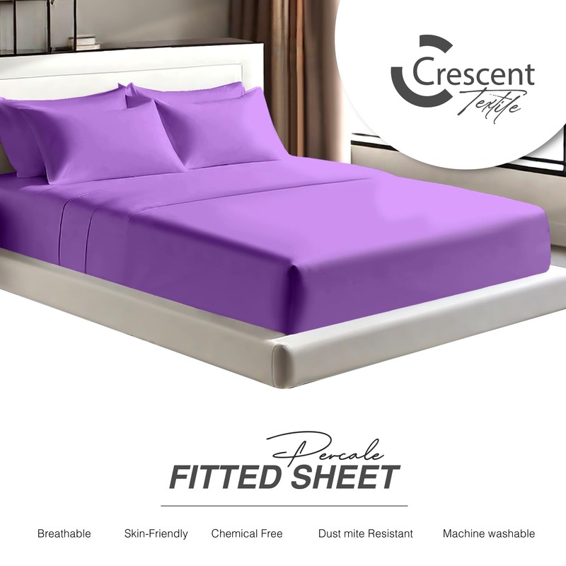 Egyptian Cotton Fitted Sheets 25cm Deep Mattress Pocket 200 Thread