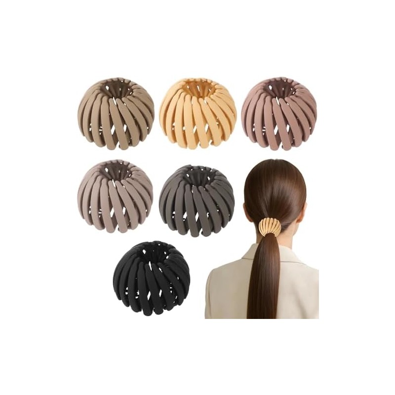 6 piezas de pinzas mágicas para el cabello con forma