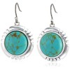 Lucky Brand Turquoise Coin Drop Earrings, Silver, One Size