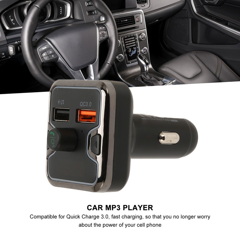 Car Music Adapter Hands Free Calling Lossless Sound Quick Charging