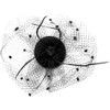 jowiha Women's Hat with Veil Mini Top Hat Fascinator with