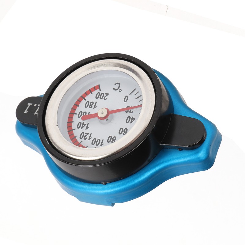 Aluminum Alloy Radiator Cap with Temperature Gauge Pressure Adjustment Leakproof