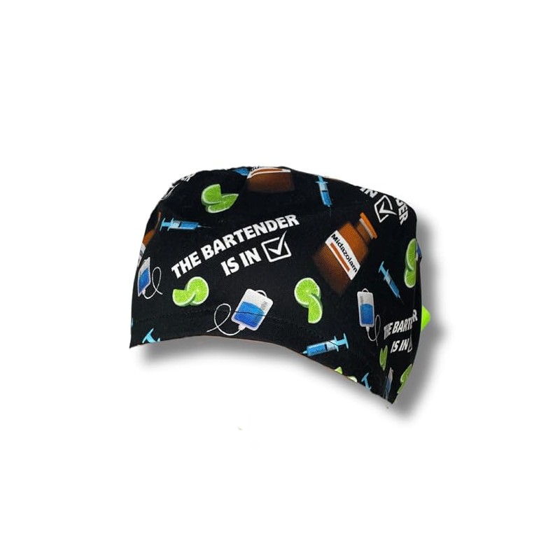 Louis + Phil The Bartender is in Ponytail Scrub Cap