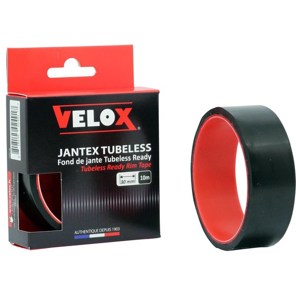 Velox Unisex's Jantex Tubeless Rim Tape, Black, 30 mm x 10 m