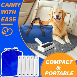 Electric Pet Hair Remover, Lint Roller for Pet Hair Removal, Quamkar Dog and Cat Lint Remover for Clothes, Furniture, Carpet (L3)