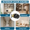 RAZCC Passage Door Knobs, 10 Pack Matte Black Door Knobs,