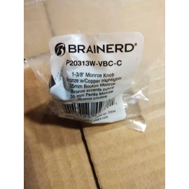 Brainerd Lot Of 12 p20313w-vbc-c monroe Cabinet Knob 1-3/8 Bronze With Copper Highlights
