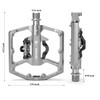 Mountain Bike Pedals- Dual Function Bicycle Flat Pedals and Clipless