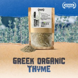 Apsogo Thyme - Dried Organic Thyme from Greece - Premium Quality & Exceptional Taste, Perfect as a Spice or Thyme Tea (200g)
