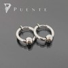 Puente 3 Colors, 3 Sizes, Thick Fake Earrings, 0.3 inch