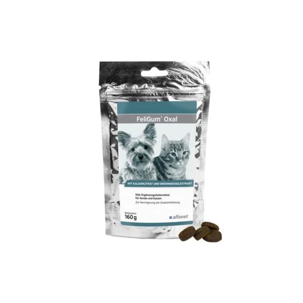 Alvafet FeliGum Oxal to Reduce Urinary Stone Formation, Diet Supplementary