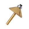 Die Grinder Burr Diamond Router Bit 1/4" Shank 46# Conical