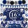 16th Birthday Decorations Boy Girl, 16th Birthday Banner for Boys