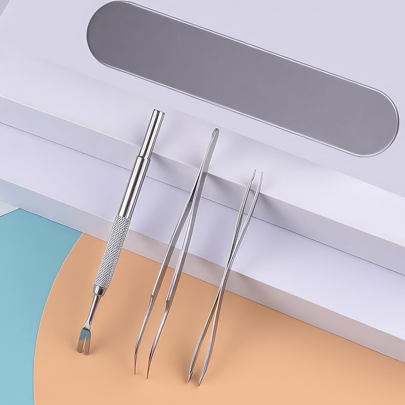 EASONGEE 3pcs Stainless Steel Tick Remover Tool Set, Tick Removal