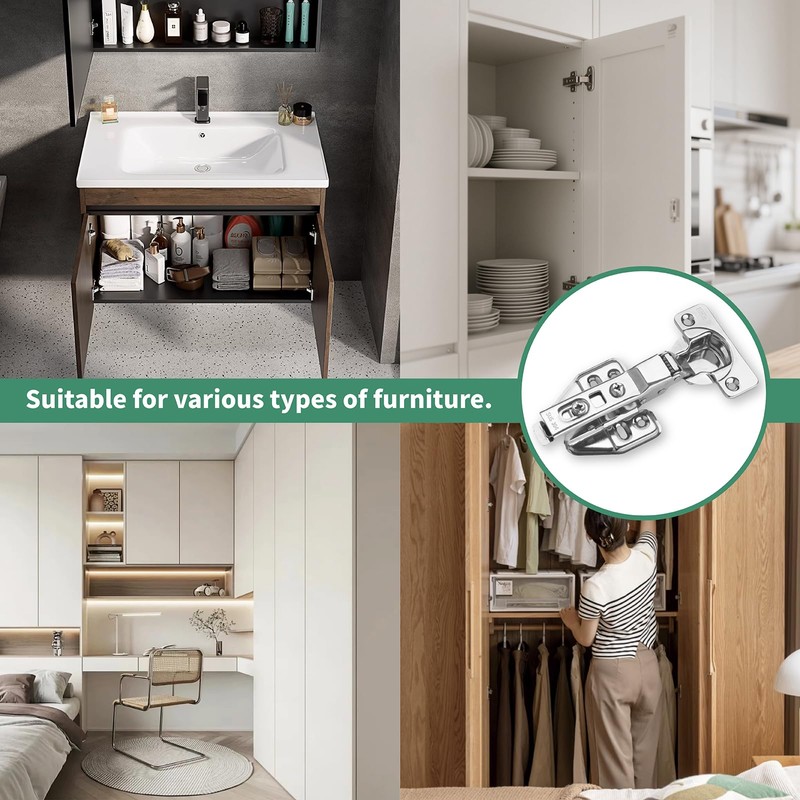 Soft-Close Hinges Stainless Steel, Cabinet & Furniture Hinges, Door Hinges